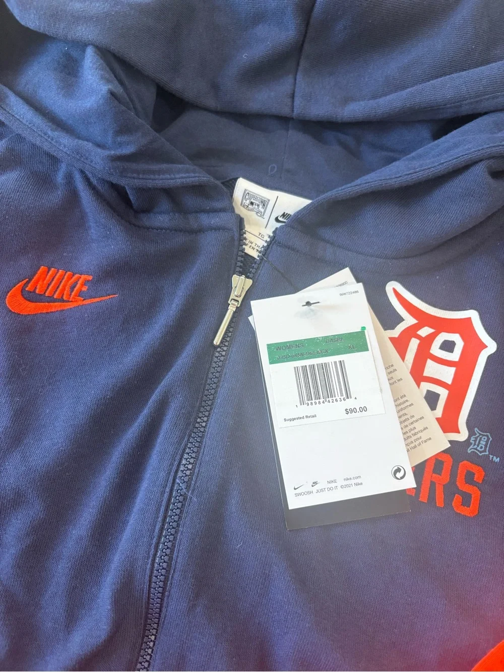 Nike Detroit Tigers‎ Zip Hoodie